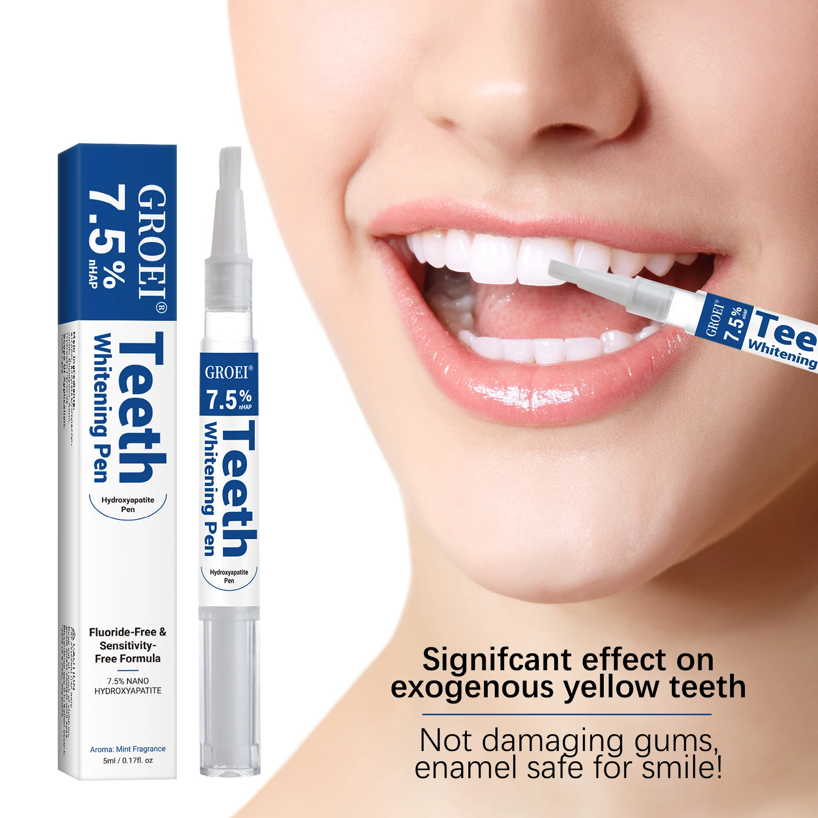Teeth Whitening Vape - Caneta branqueadora de dente hidroxapatite, caneta