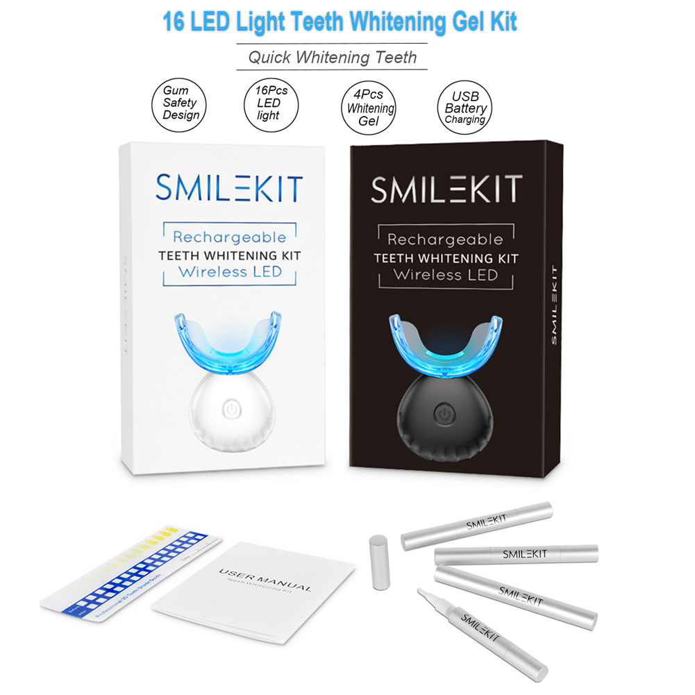 Whitening Pen Bleach - Dentes dentários branqueamento kit mini 16