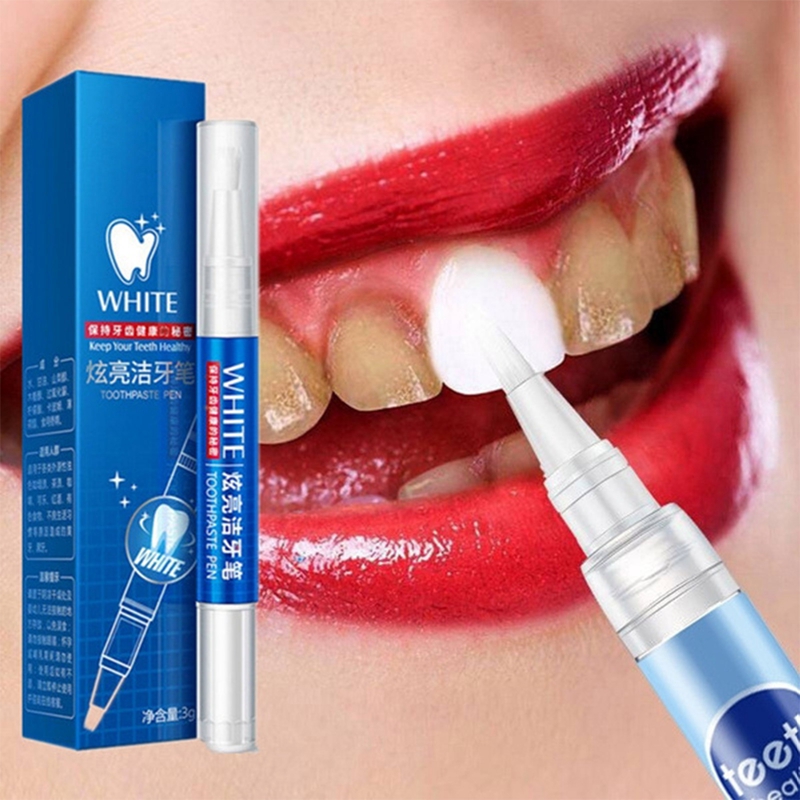 Whitening Pen Bleach - Caneta gel para clareamento dos dentes,