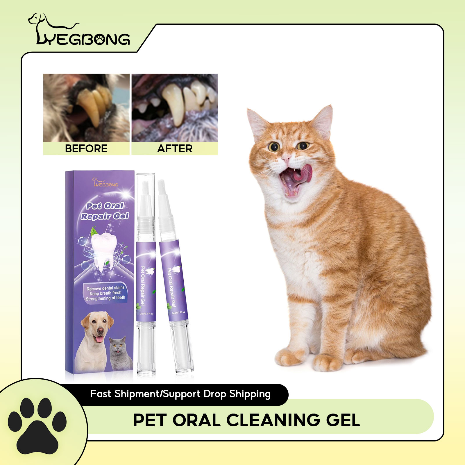 Teeth Whitening Vape - Gel de reparação oral para animais