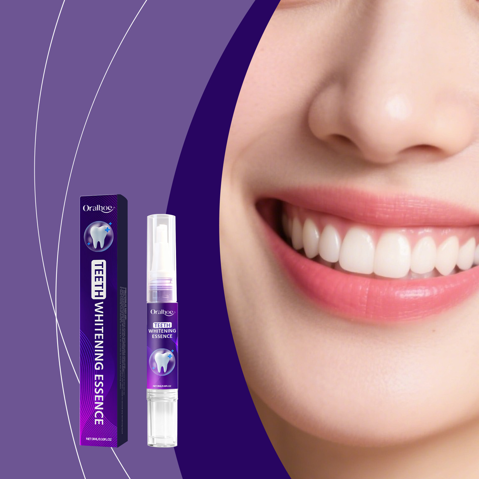 Whitening Pen Bleach - Caneta Clareadora Oralhoe: Remove Manchas de